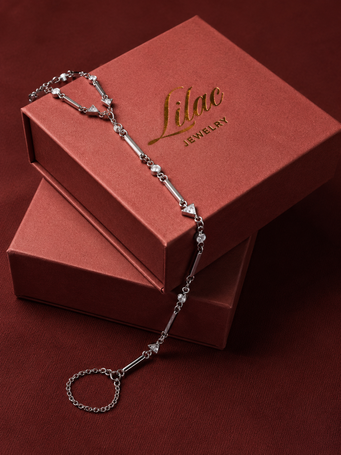 18K Gold & Silver Hand Chain
