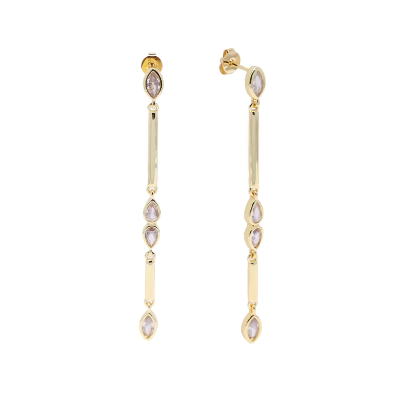 18K Gold Plated Drop Earrings