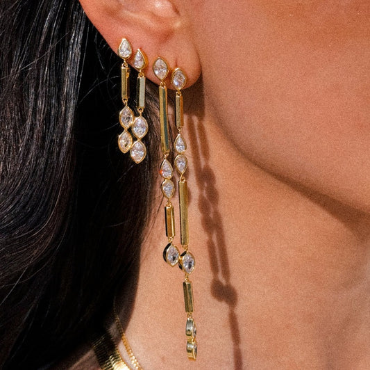 18K Gold Plated Drop Earrings