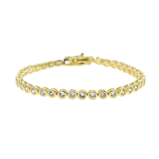 Bezel Tennis Bracelet